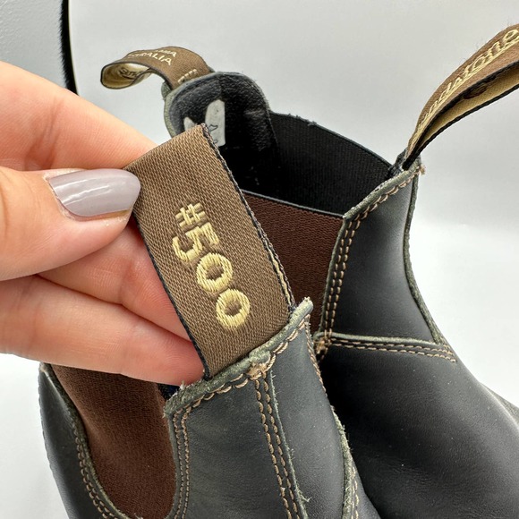 Blundstone #500 Leather Stout Brown Chelsea Boots 6.5 - Picture 13 of 13